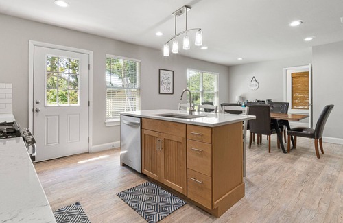 Navy Point House | Centrally-located dog-friendly home & studio with firepit, grill, hammock, patio