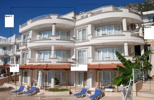 Kalkan Apartment | Cetinkaya Penthouse Duplex Apartment With Amazing Sea Views And Swimming Pool