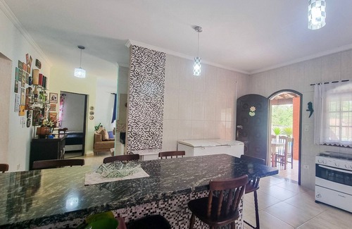 Jardim Coronel House | Chácara na praia, piscina, área gourmet, wi-fi