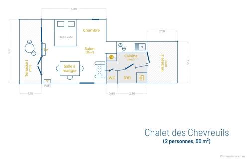 Moux-en-Morvan Ski Chalet | CHALET DES CHEVREUILS -les chalets de Montsermage