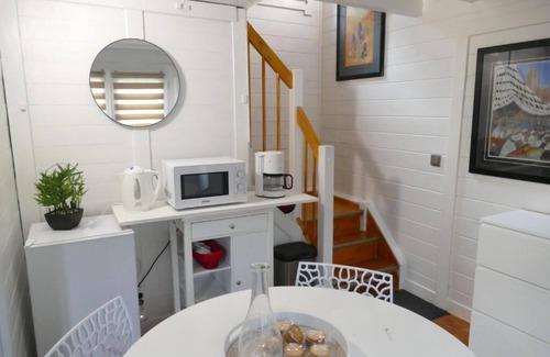 La Baule-Escoublac Ski Chalet | CHALET MARRAKCHI, TERRACE under the Pines 100m from the beach and shops