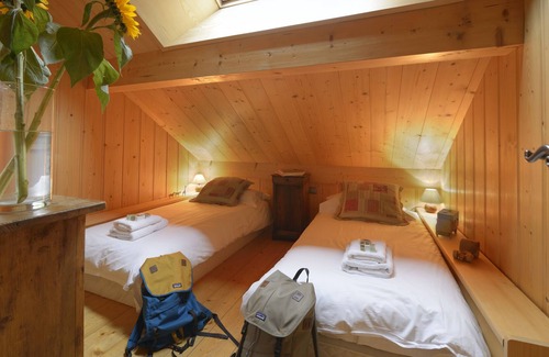 Les Tines Ski Chalet | Chalet Scierie, pretty chalet with hot tub and wonderful views, 4 bedrooms.