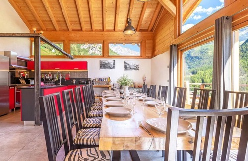 Nancroit Ski Chalet | Chalet, wifi, view valley, sauna, balcony, fireplace or stove, parking, tv, ski locker, 330m²