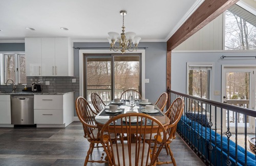 Gouldsboro Ski Chalet | Chalet with Game Room near Ski Trails & Lakes. Pet Friendly!