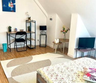 Cleguerec House | Chambre avec cuisine à la campagne au calme