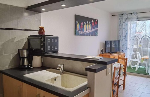 Marseillan Plage Apartment | Charmant appartement T2 cabine, proche plage, commerces, parking privé, terrasse sud-est, 5 pers - FR-1-326-582