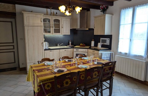 Saint-Angeau Cottage | Charming 19th-Century Farmhouse: Fireplace, Garden, Bikes, Baby Gear & More in Tranquil Setting
