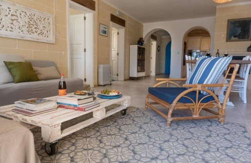 Xaghra Apartment | Charming Apartment with Large Terrace and Sea Views