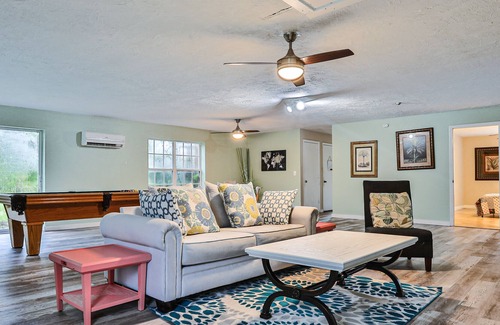 Rural Estates House | Charming dog-friendly home with pool, game room, enclosed yard, & fast WiFi