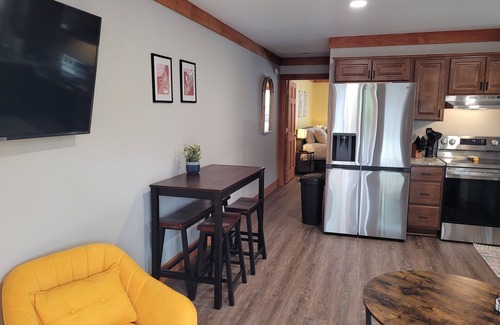 Bryson City Apartment | Charming Downtown Bryson City SkyLoft Apt 1 - Perfect for Couples!