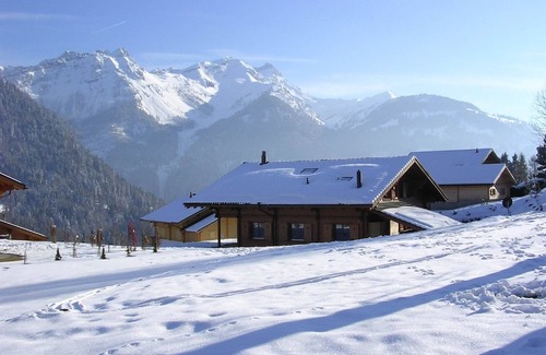 Barboleusaz Ski Chalet | Charming Family Friendly Chalet in Swiss Alps near Ski lifts and Bike Trail.