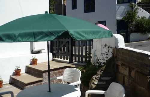 Staithes Cottage | Charming Fishermans cottage in the old village of Staithes, with patio garden