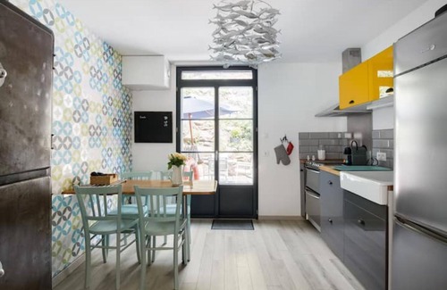 Binic Apartment | Charming terrace apartment 200m from the beach, private sauna