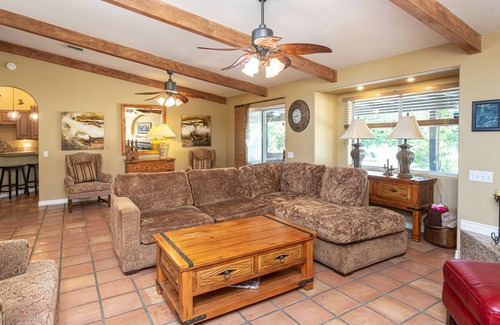 Desert Club Estates House | Charming Hacienda pool home! Walk to shopping and restaurants!