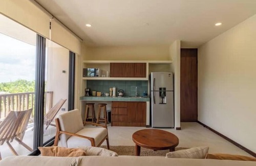 Isla Holbox Apartment | Charming Loft, Steps from the Beach & Pool View- D101