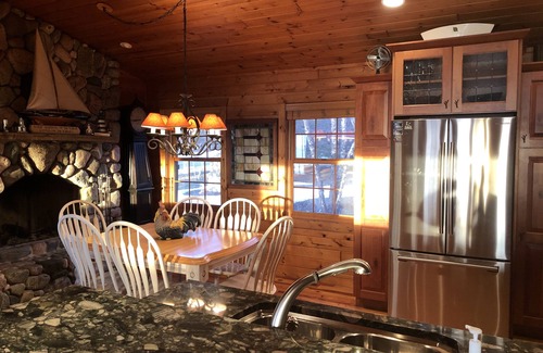 Traverse City Cabin | Charming Log Cabin and Guest House on Beautiful East Grand Traverse Bay