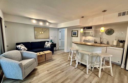 West Beach Village Villa | Charming lower level 1-bedroom Seascape villa just steps from the beach!