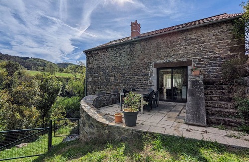 Cerzat Cottage | Charming Riverside Cottage with Modern Interiors, Terrace, and Garden near Scenic Villages