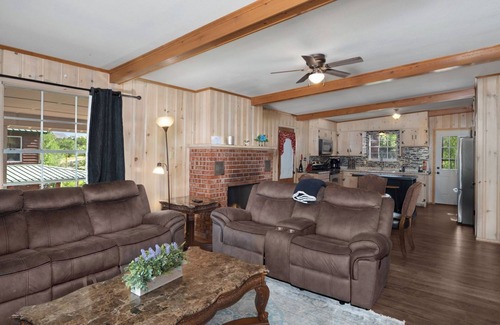 Ruidoso House | Charming Single-Level 2 Bedroom Home with Open Living Space