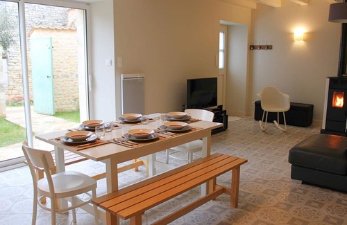 Coulonges Cottage | Charming Stone Cottage with Terrace, WiFi, and Baby Gear in Peaceful Village