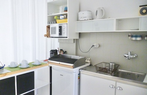 Paros Apartment | Charming two-room apartment with terrace, up to 4: 300m from Livadia beach