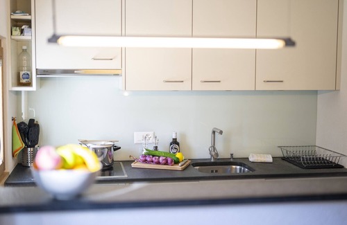 Sent Apartment | Chasa Arquint: Abitaziun Emil - Ideally located, cozy 2.5-room apartment with a view of Sent