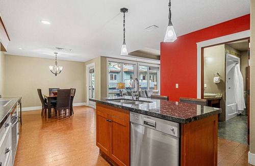 Canmore Apartment | Chic 1BR Mountain Suite | King Bed + Pool