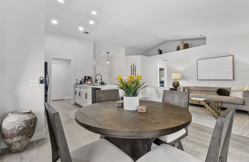 North Las Vegas House | Chic 1Story Pool Home 2KingBeds, Grill, Coffee, AirHockey, Mins2 Las Vegas Strip