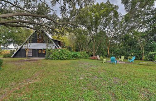 Lakeland House | Chic A-Frame Escape with Fire Pit - Private Property