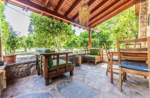 Bitez Villa | Chic Villa w Fireplace 3 min to Beach in Bodrum