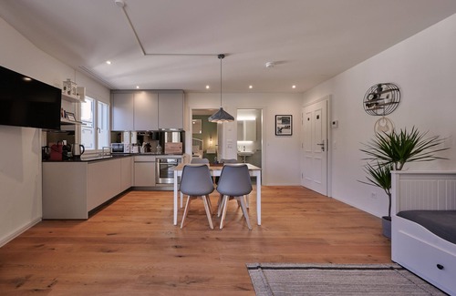 Unterseen Apartment | City Center Apartment with Mountain View, Historic Building, Old Town
