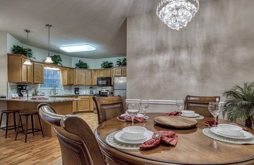 Pigeon Forge Cottage | Close to Pigeon Forge one story City Night time Views-Hot tub-Foosball table