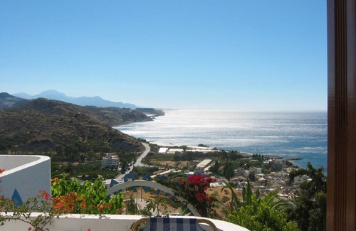Myrtos House | Close to the beach, detached house with large garden and fantastic sea views