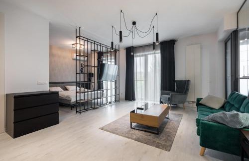 Aviatiei Apartment | Cloud9 Noir - Modern Design