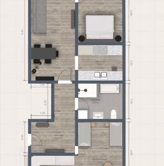 Leinefelde-Worbis Apartment | CLUBHAUS 6 - Dachwohnung mit 2 Schlafzimmern, Balkon & Netflix