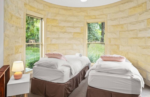 Central Coast House | Coastal Castle with Piano, Movie Room and Library