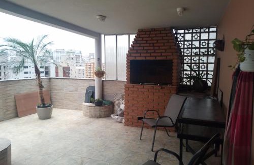 Sao Vicente Apartment | Cobertura com churrasqueira São Vicente