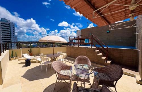 Boa Viagem Apartment | Cobertura para Família com piscina e churrasqueira privativa
