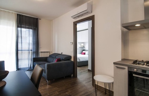 Centro Giano Apartment | Comfortable apartment located on the seventh floor of a modern residence equipped with a lift.In 40 square meters of space it comfortably accommodates 2 people with a double bedroom.Located in the Fonte Laurentina district, near the ring road, the Cecchi