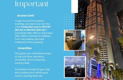 Bel-Air Apartment | Condo in Makati with Fast WiFi, Free Pool, Netflix and Own Balcony