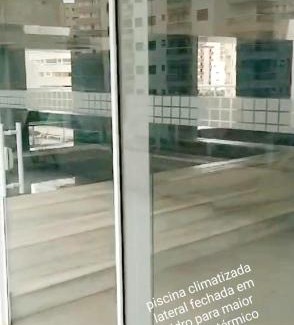 Caicara Apartment | condominio clube com piscina climatizada com fechamento em vidro - Vila Caiçara - Praia Grande 4 adultos e 1 criança até 12 anos