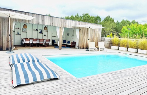 Saint-Julien-en-Born House | Contemporary Villa, Terrace and Pool House