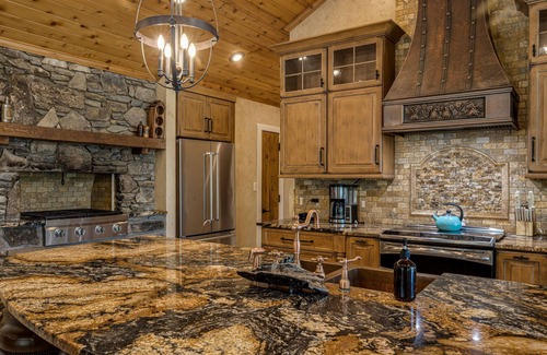 Asheville Cabin | Cool Stream Lodge | 6BR Estate w/Pool, Hot Tubs & Private Pond Near Asheville