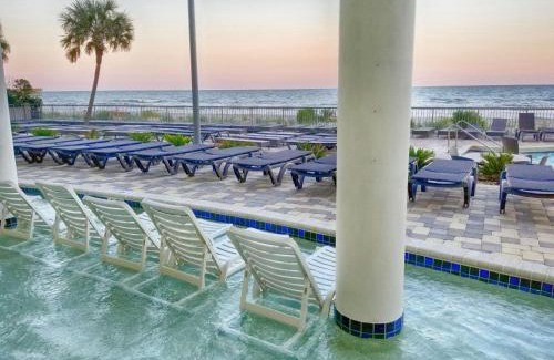 Downtown Myrtle Beach Apartment | Corner condo w 180 ocean views & pools