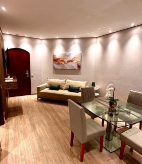 Gonzaga Hotel | Cosmopolitan PRAIA Flat com Estacionamento Grátis - Gonzaga - Ap 76