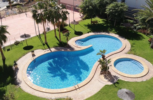 Coveta Fuma Apartment | Costa Blanca, 1st line to the sea in El Campello. With private sun terrace, Beautiful resort