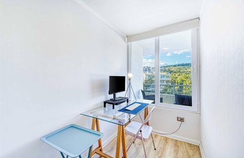 Renaca Apartment | Costa Serena - Home Office, Parking & Views