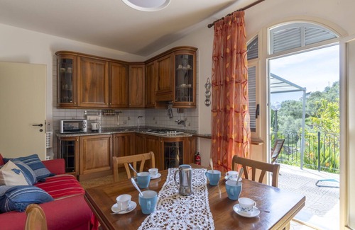 San Bartolomeo al Mare Apartment | Cosy apartment for 4 guests with pool, WIFI, TV, terrace, panoramic view and parking