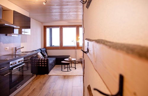 Barboleusaz Apartment | Cosy apartment for 4 guests with WIFI, TV and balcony