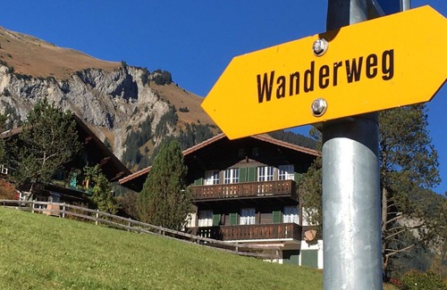 Lenk Apartment | Cosy apartment for 6 guests with TV, balcony and pets allowed